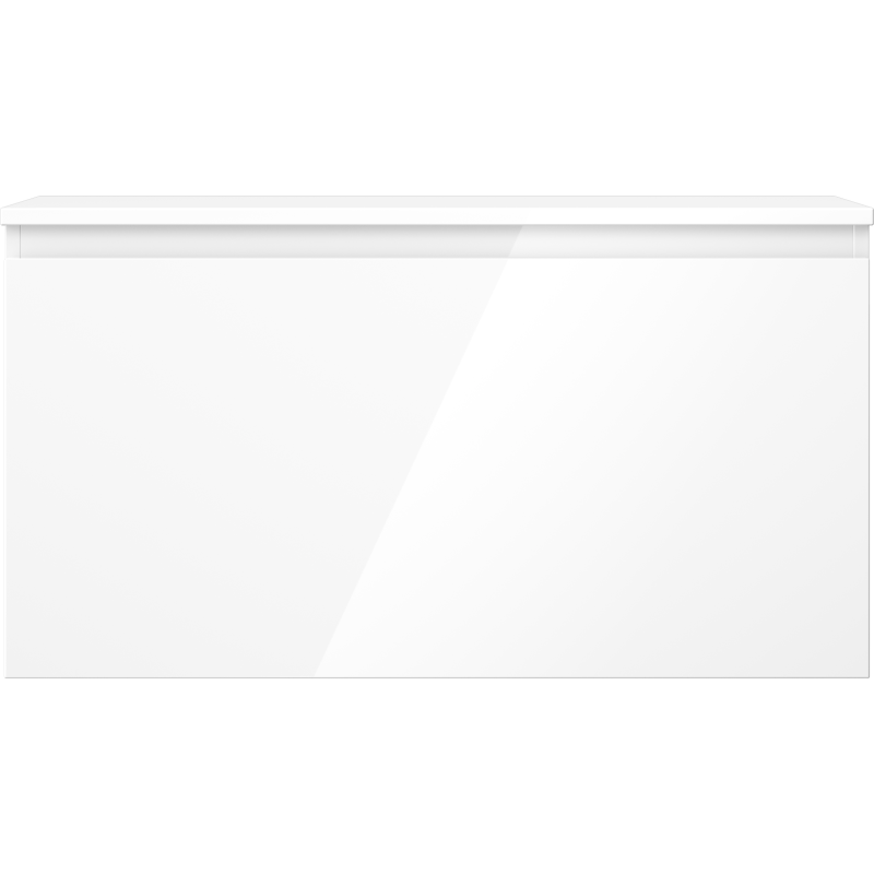 Mexen Orio meuble de salle de bain sous-lavabo 90 cm avec plateau, 1 tiroir, blanc brillant - 91A10-09047-1-BFC00