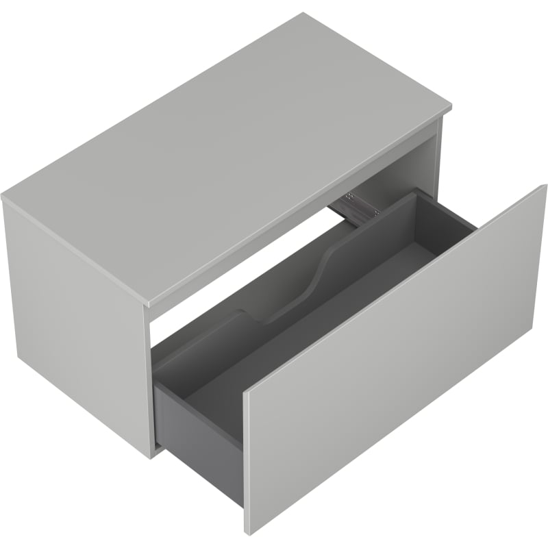 Mexen Orio meuble de salle de bain sous-vasque 90 cm avec plateau, 1 tiroir, gris mat - 91A10-09047-1-BFC62