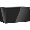 Mexen Orio armoire de salle de bain sous lavabo 90 cm avec plateau, 1 tiroir, noir brillant - 91A10-09047-1-BFC70