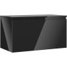 Mexen Orio meuble de salle de bain sous-lavabo 90 cm avec plateau, 1 tiroir, noir brillant - 91A10-09047-1-BFC70