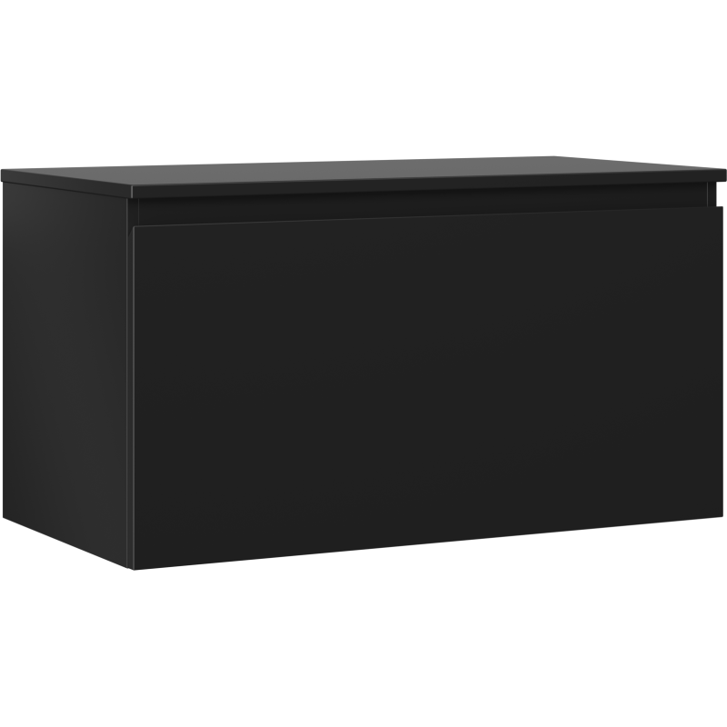 Mexen Orio meuble de salle de bains sous lavabo 90 cm avec plateau, 1 tiroir, noir mat - 91A10-09047-1-BFC71