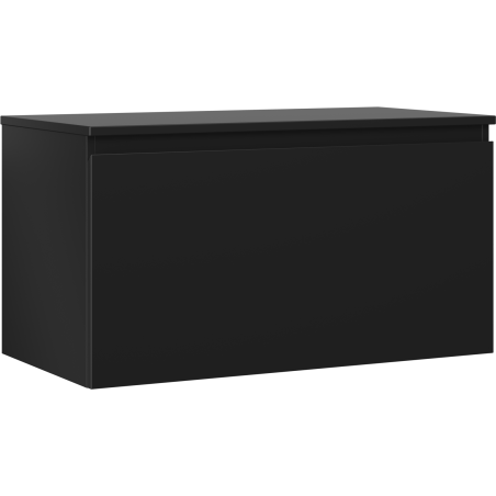 Mexen Orio meuble de salle de bain sous-lavabo 90 cm avec plateau, 1 tiroir, noir mat - 91A10-09047-1-BFC71