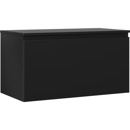 Mexen Orio meuble de salle de bains sous lavabo 90 cm avec plateau, 1 tiroir, noir mat - 91A10-09047-1-BFC71