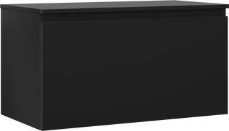 Mexen Orio meuble de salle de bain sous-lavabo 90 cm avec plateau, 1 tiroir, noir mat - 91A10-09047-1-BFC71