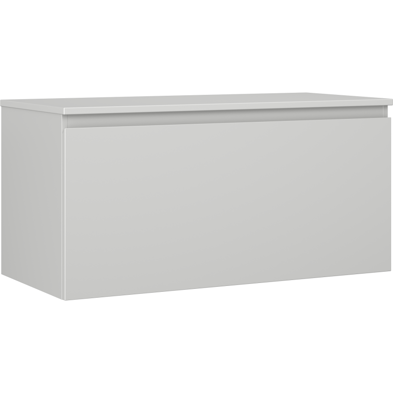 Mexen Orio meuble de salle de bain sous-vasque 100 cm avec plateau, 1 tiroir, gris mat - 91A10-10047-1-BFC62