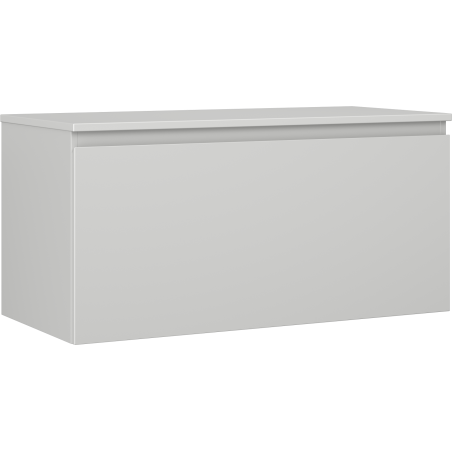 Mexen Orio meuble de salle de bain sous-vasque 100 cm avec plateau, 1 tiroir, gris mat - 91A10-10047-1-BFC62