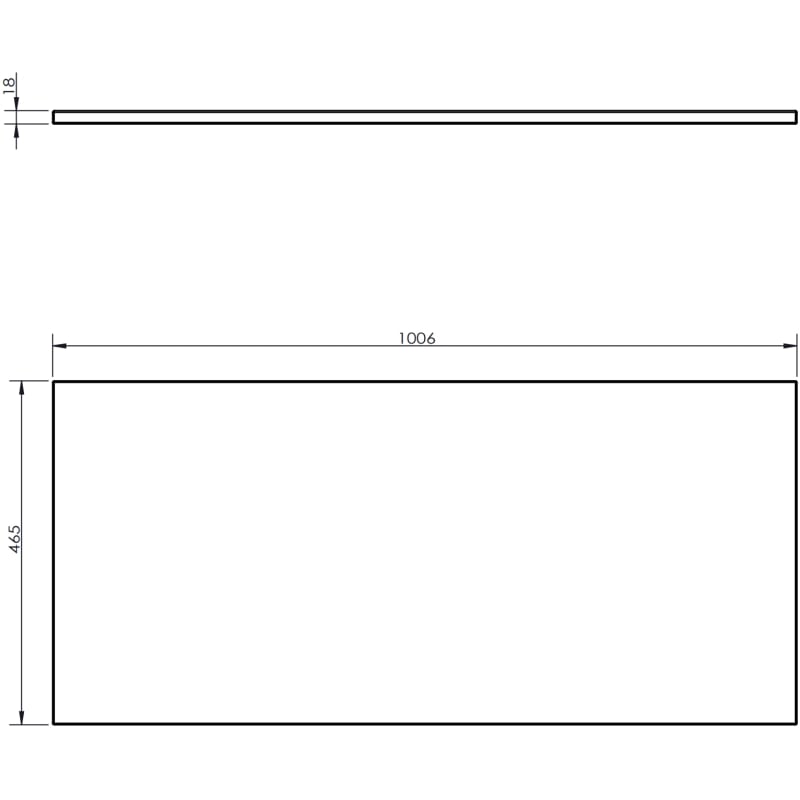 Mexen Orio meuble de salle de bain sous-lavabo 100 cm avec plateau, 1 tiroir, graphite mat - 91A10-10047-1-BFC66