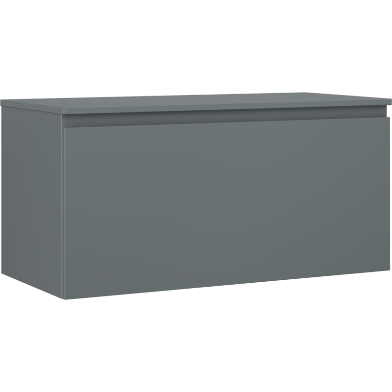 Mexen Orio meuble de salle de bain sous-lavabo 100 cm avec plateau, 1 tiroir, graphite mat - 91A10-10047-1-BFC66