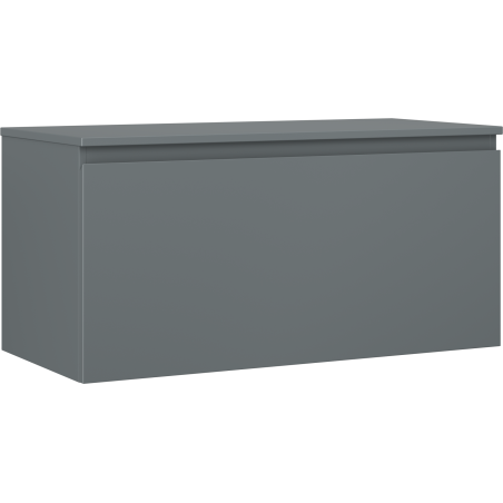 Mexen Orio meuble de salle de bain sous-lavabo 100 cm avec plateau, 1 tiroir, graphite mat - 91A10-10047-1-BFC66