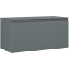 Mexen Orio armoire de salle de bain sous-lavabo 100 cm avec dessus, 1 tiroir, graphite mat - 91A10-10047-1-BFC66