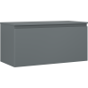 Mexen Orio meuble de salle de bain sous-lavabo 100 cm avec plateau, 1 tiroir, graphite mat - 91A10-10047-1-BFC66