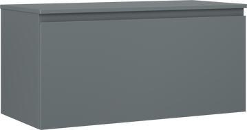 Mexen Orio meuble de salle de bain sous-lavabo 100 cm avec plateau, 1 tiroir, graphite mat - 91A10-10047-1-BFC66