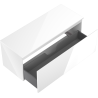 Mexen Orio meuble de salle de bain sous lavabo 120 cm avec plateau, 1 tiroir, blanc brillant - 91A10-12047-1-BFC00