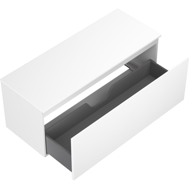 Mexen Orio meuble de salle de bains sous lavabo 120 cm avec plateau, 1 tiroir, blanc mat - 91A10-12047-1-BFC01