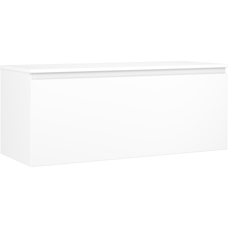 Mexen Orio meuble de salle de bains sous lavabo 120 cm avec plateau, 1 tiroir, blanc mat - 91A10-12047-1-BFC01