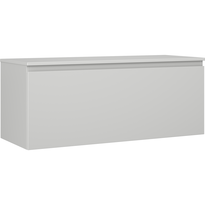 Mexen Orio armoire de salle de bain sous lavabo 120 cm avec plateau, 1 tiroir, gris mat - 91A10-12047-1-BFC62