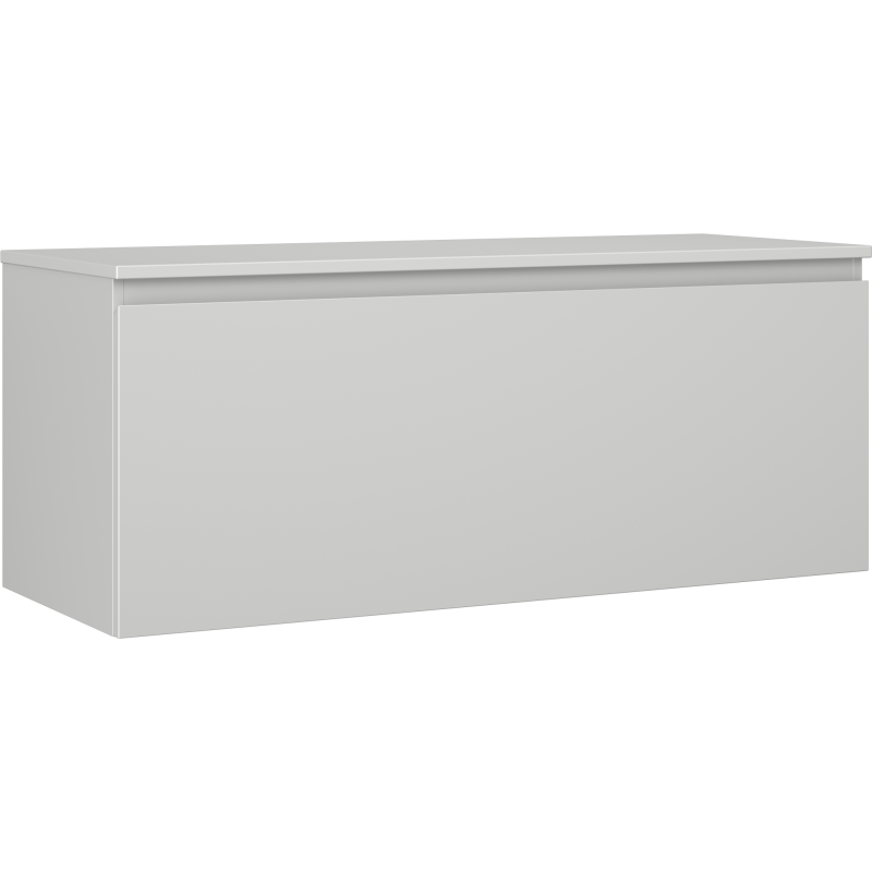 Mexen Orio meuble de salle de bain sous lavabo 120 cm avec plateau, 1 tiroir, gris mat - 91A10-12047-1-BFC62