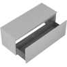Mexen Orio armoire de salle de bain sous lavabo 120 cm avec plateau, 1 tiroir, gris mat - 91A10-12047-1-BFC62