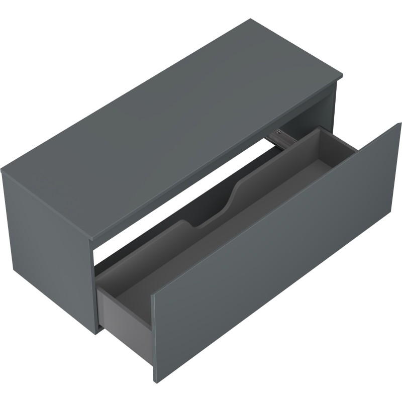 Mexen Orio meuble de salle de bain sous-vasque 120 cm avec plateau, 1 tiroir, graphite mat - 91A10-12047-1-BFC66