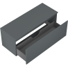 Mexen Orio meuble de salle de bain sous-vasque 120 cm avec plateau, 1 tiroir, graphite mat - 91A10-12047-1-BFC66
