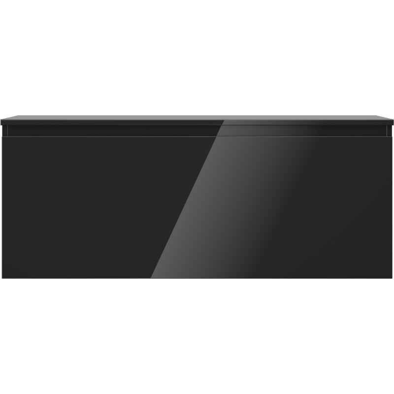 Mexen Orio meuble de salle de bain sous-lavabo 120 cm avec plateau, 1 tiroir, noir brillant - 91A10-12047-1-BFC70
