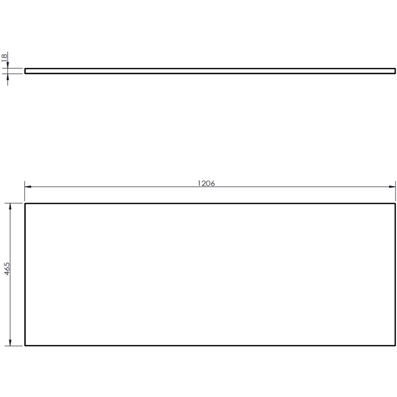Mexen Orio meuble de salle de bain sous-lavabo 120 cm avec plateau, 1 tiroir, noir mat - 91A10-12047-1-BFC71