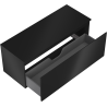 Mexen Orio meuble de salle de bain sous-lavabo 120 cm avec plateau, 1 tiroir, noir mat - 91A10-12047-1-BFC71