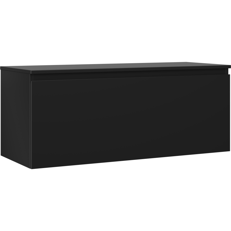Mexen Orio meuble de salle de bain sous-lavabo 120 cm avec plateau, 1 tiroir, noir mat - 91A10-12047-1-BFC71