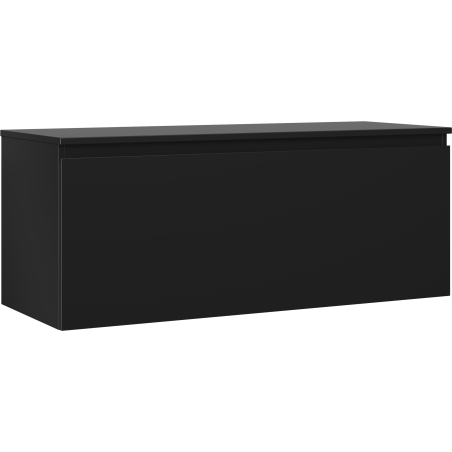Mexen Orio meuble de salle de bain sous-lavabo 120 cm avec plateau, 1 tiroir, noir mat - 91A10-12047-1-BFC71