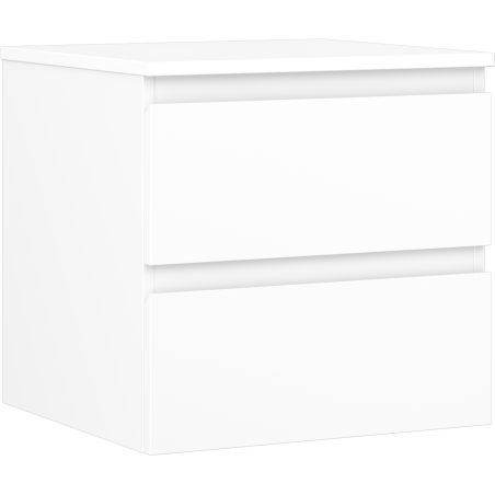 Mexen Orio meuble de salle de bain sous vasque 50 cm avec comptoir, 2 tiroirs, blanc mat - 91A10-05047-2-BFFC01