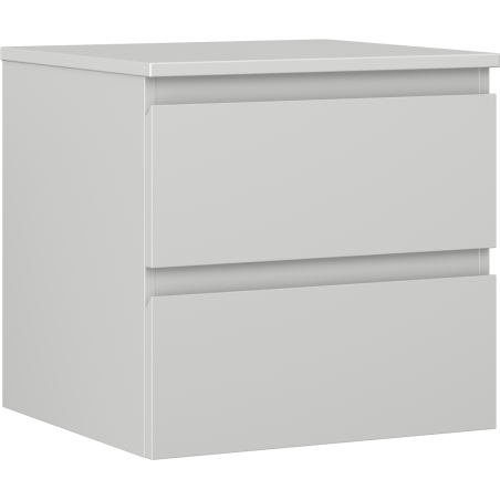 Mexen Orio meuble de salle de bain sous lavabo 50 cm avec plateau, 2 tiroirs, gris mat - 91A10-05047-2-BFFC62