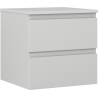 Mexen Orio meuble de salle de bain sous lavabo 50 cm avec plateau, 2 tiroirs, gris mat - 91A10-05047-2-BFFC62