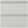 Mexen Orio meuble de salle de bain sous lavabo 50 cm avec plateau, 2 tiroirs, gris mat - 91A10-05047-2-BFFC62