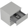 Mexen Orio meuble de salle de bain sous lavabo 50 cm avec plateau, 2 tiroirs, gris mat - 91A10-05047-2-BFFC62