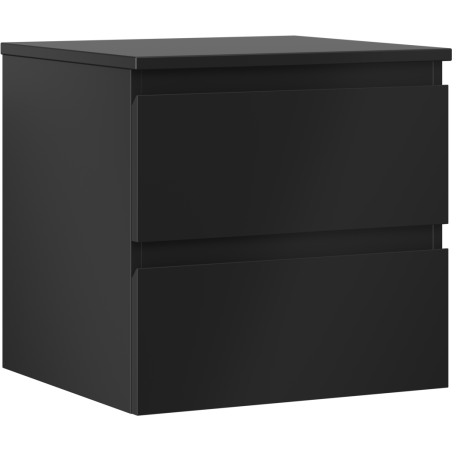 Mexen Orio armoire de salle de bain sous-lavabo 50 cm avec plateau, 2 tiroirs, noir mat - 91A10-05047-2-BFFC71