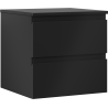 Mexen Orio armoire de salle de bain sous-lavabo 50 cm avec plateau, 2 tiroirs, noir mat - 91A10-05047-2-BFFC71