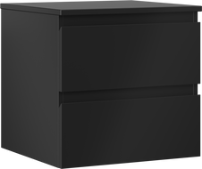 Mexen Orio armoire de salle de bain sous-lavabo 50 cm avec plateau, 2 tiroirs, noir mat - 91A10-05047-2-BFFC71