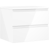 Mexen Orio meuble de salle de bains sous-lavabo 60 cm avec plateau, 2 tiroirs, blanc brillant - 91A10-06047-2-BFFC00