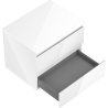 Mexen Orio meuble de salle de bains sous-lavabo 60 cm avec plateau, 2 tiroirs, blanc brillant - 91A10-06047-2-BFFC00