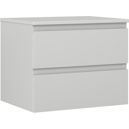 Mexen Orio armoire de salle de bain sous-vasque 60 cm avec plateau, 2 tiroirs, gris mat - 91A10-06047-2-BFFC62