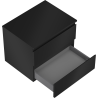 Mexen Orio armoire de salle de bains sous lavabo 60 cm avec plateau, 2 tiroirs, noir mat - 91A10-06047-2-BFFC71