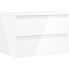 Mexen Orio meuble de salle de bain sous lavabo 70 cm avec plateau, 2 tiroirs, blanc brillant - 91A10-07047-2-BFFC00