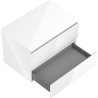 Mexen Orio meuble de salle de bain sous lavabo 70 cm avec plateau, 2 tiroirs, blanc brillant - 91A10-07047-2-BFFC00