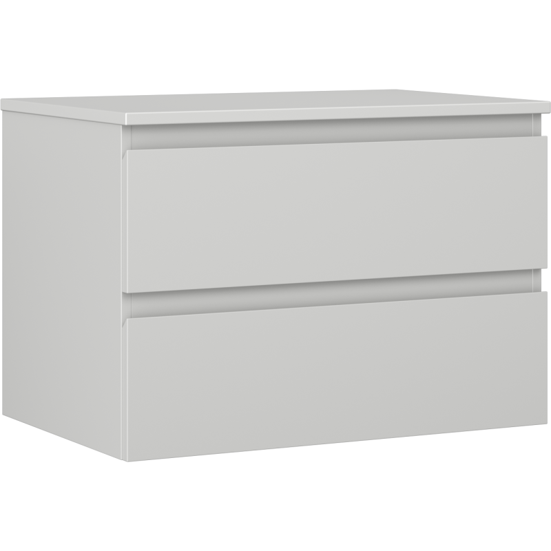 Mexen Orio armoire de salle de bain sous lavabo 70 cm avec plateau, 2 tiroirs, gris mat - 91A10-07047-2-BFFC62