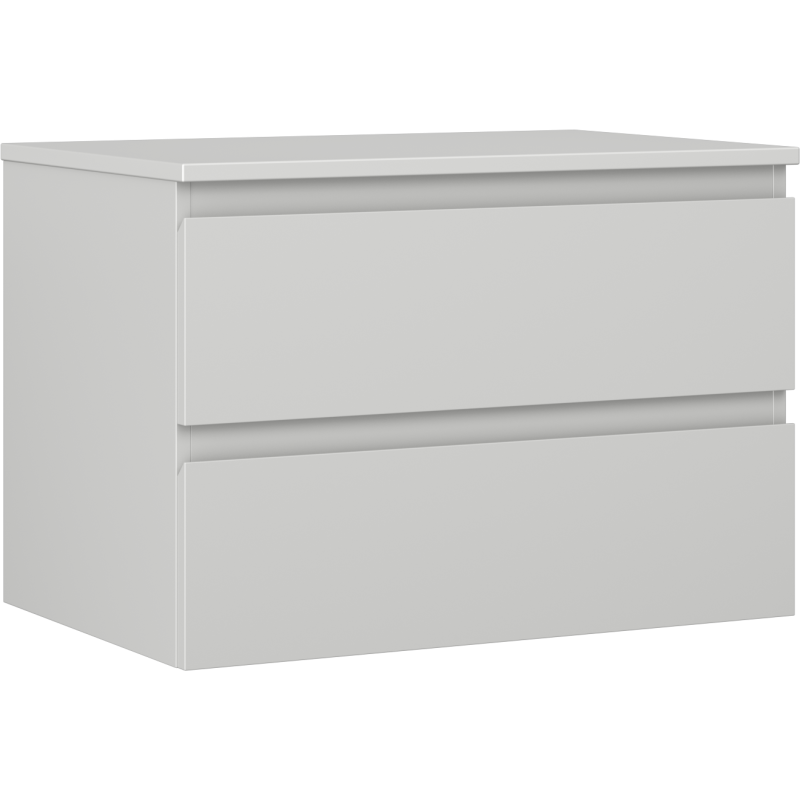 Mexen Orio meuble de salle de bains sous-vasque de 70 cm avec plateau, 2 tiroirs, gris mat - 91A10-07047-2-BFFC62