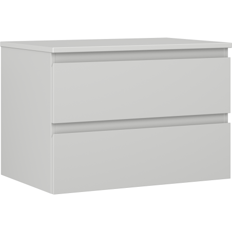 Mexen Orio meuble de salle de bains sous-vasque de 70 cm avec plateau, 2 tiroirs, gris mat - 91A10-07047-2-BFFC62