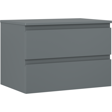 Mexen Orio meuble de salle de bain sous-lavabo 70 cm avec plateau, 2 tiroirs, graphite mat - 91A10-07047-2-BFFC66