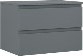 Mexen Orio meuble de salle de bain sous-lavabo 70 cm avec plateau, 2 tiroirs, graphite mat - 91A10-07047-2-BFFC66