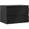 Mexen Orio meuble de salle de bain sous lavabo 70 cm avec plateau, 2 tiroirs, noir mat - 91A10-07047-2-BFFC71