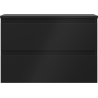 Mexen Orio meuble de salle de bain sous-vasque 70 cm avec plateau, 2 tiroirs, noir mat - 91A10-07047-2-BFFC71